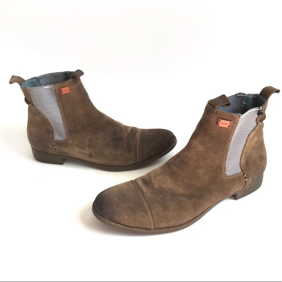 calvin klein men's corin leather chelsea boots